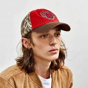 CTU NCAA Red/Brown & Camo Logo Curved Bill Adjustable Hat